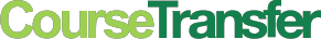 CourseTransfer logotype, light green and dark green text