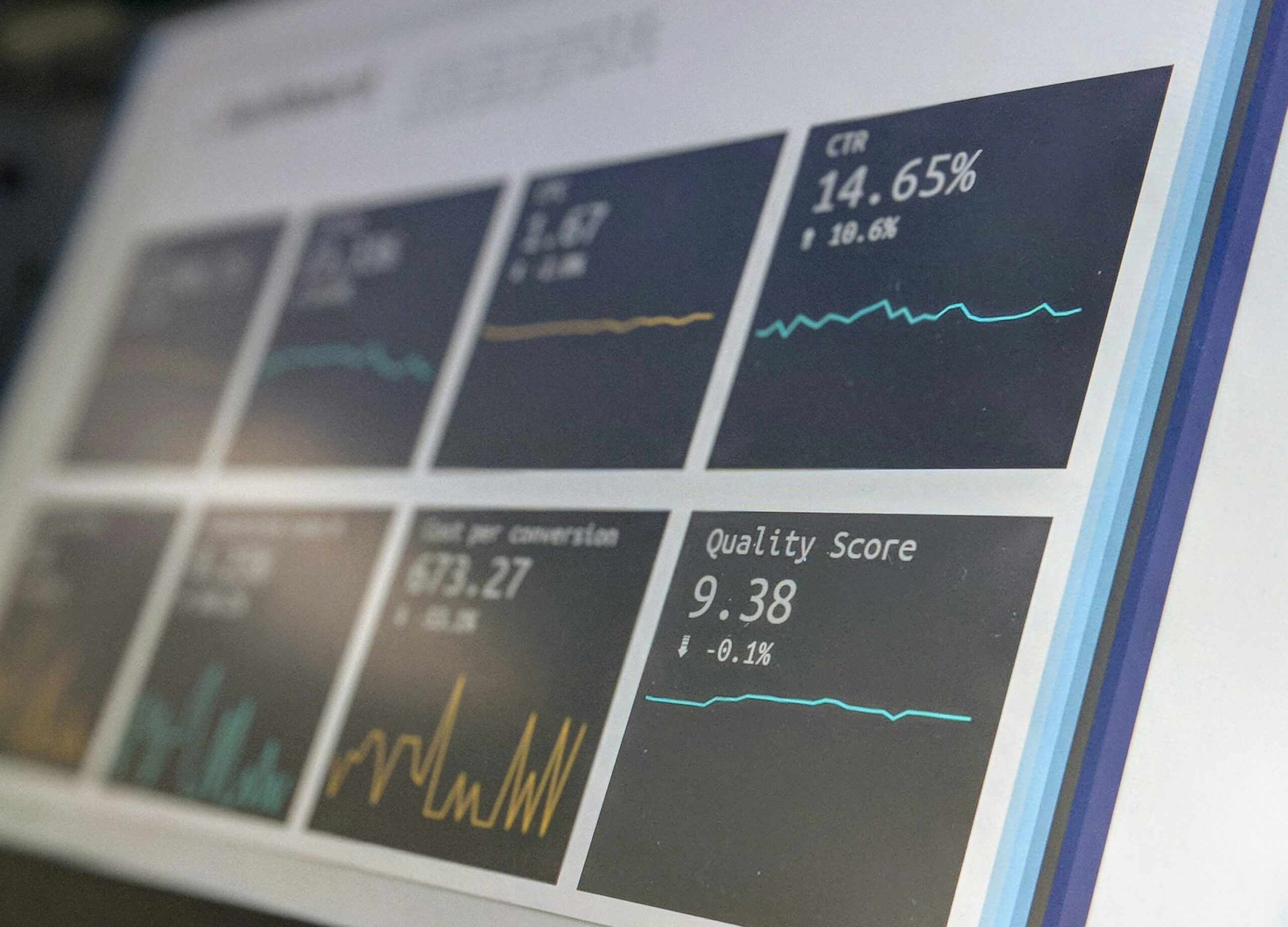 Interactive data visualizations on a computer